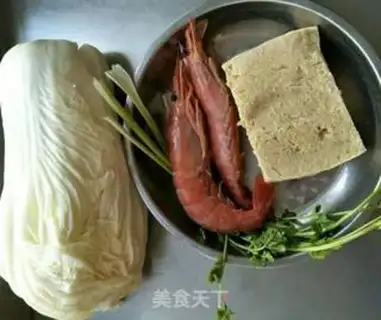 Make The cabbage shrimp is frozen tofu step 0