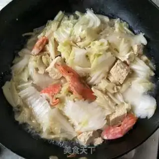 Make The cabbage shrimp is frozen tofu step 5