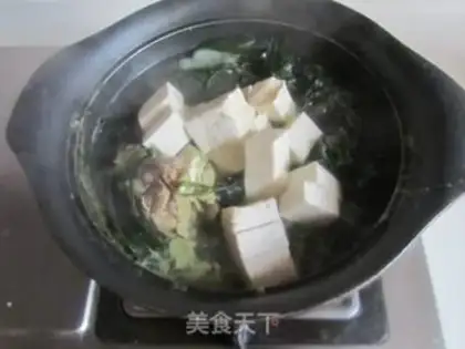 Make Seaweed tofu soup step 6