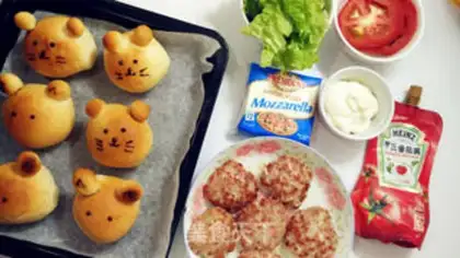 Make Toon animal burger step 17