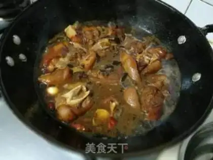 Make Red burning pig hoof step 6