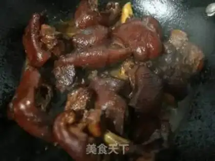 Make Red burning pig hoof step 7
