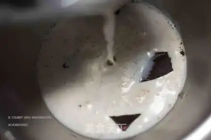 Make Five grain liquid chocolate ice cream step 4