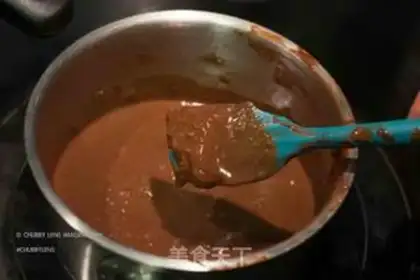 Make Five grain liquid chocolate ice cream step 8