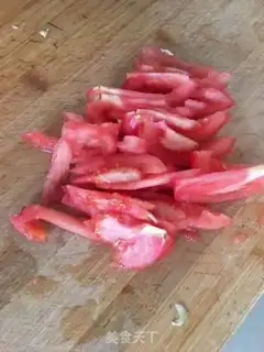 Make Tomato egg soup step 1