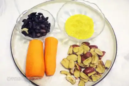 Make Carrots, peanuts step 0