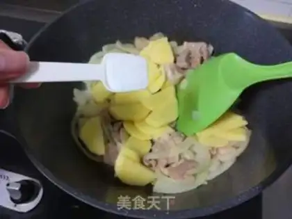 Make Five flowers with potatoes step 6