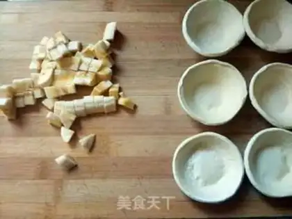 Make Banana souffle step 1