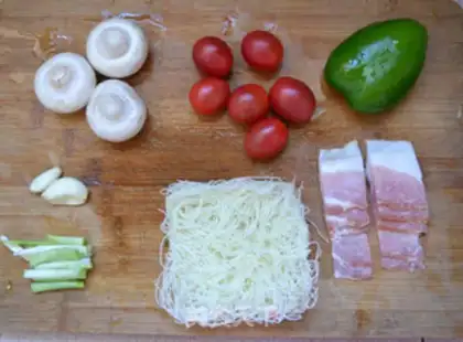 Make Bacon rice powder step 0