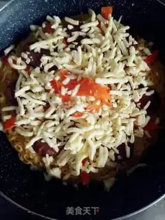 Make Spaghetti pizza step 8