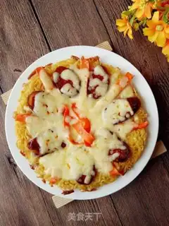 Make Spaghetti pizza step 10