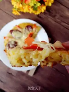 Make Spaghetti pizza step 13