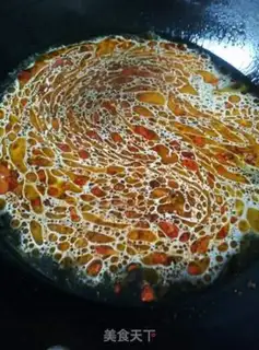 Make Spicy rice line step 3