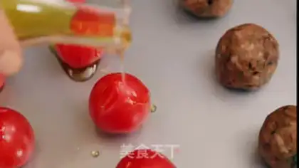 Make Meatballs with creamed egg pasta step 6