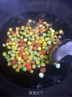 Make Weenie fried rice step 1