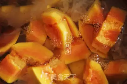 Make The papaya stew step 4