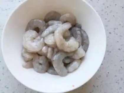 Make Soybeans and shrimp step 0