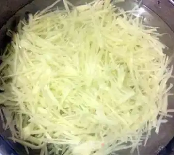 Make Clear the potatoes step 1