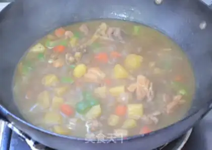 Make Potato curry chicken step 9