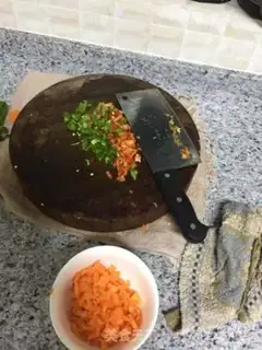 Make A meat powder fan step 0