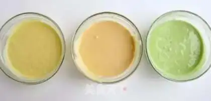 Make A veggie and rainbow cake step 2