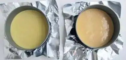 Make A veggie and rainbow cake step 4