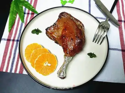 Make Black pepper steak, duck leg step 11