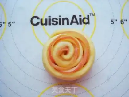 Make A little flower bread step 16