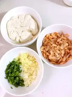 Make Shrimp and snow veal step 0