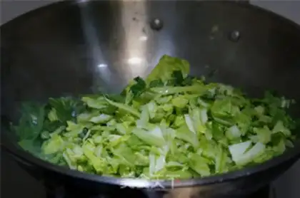 Make Mustard fried rice step 3
