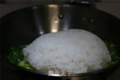 Make Mustard fried rice step 4