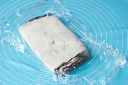 Make Chocolate marble brick step 11