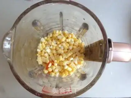 Make Carrot corn juice step 1