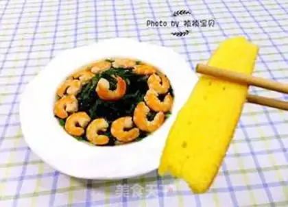 Make Spinach loves shrimp step 11