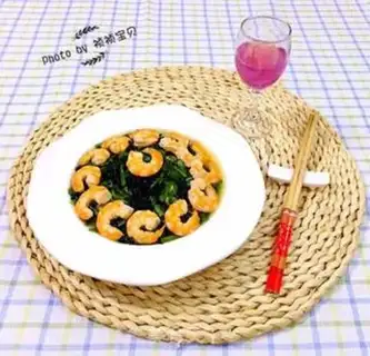 Make Spinach loves shrimp step 12