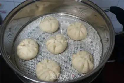 Make Fresh meat buns step 6