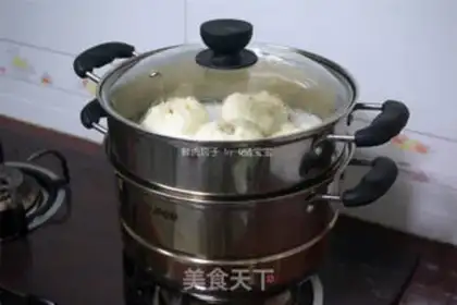 Make Fresh meat buns step 7