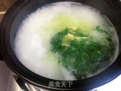 Make Mint spicy porridge step 5