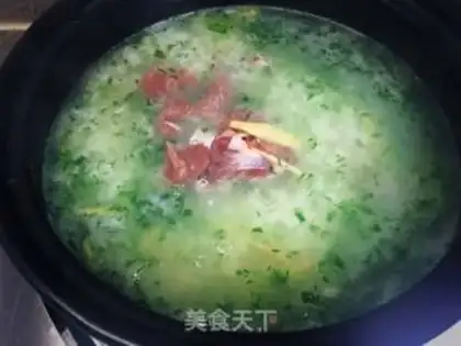 Make Mint spicy porridge step 6