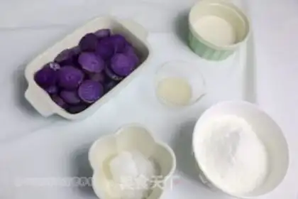 Make The purple mountain rice cake step 1