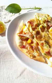 Make Bacon bottom pizza step 15