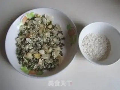 Make Green bean almond porridge step 0