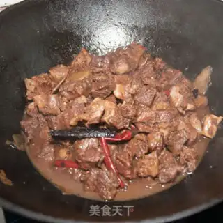 Make Red beef noodles step 12