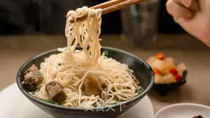 Make Red beef noodles step 15