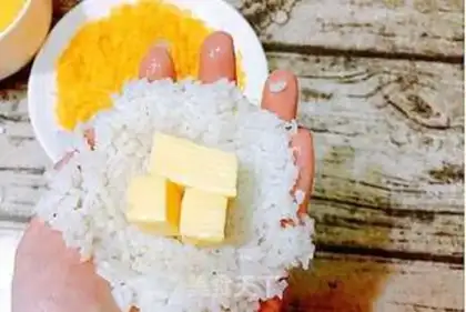 Make Cheese fried rice step 3