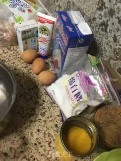 Make Peach omelet step 1