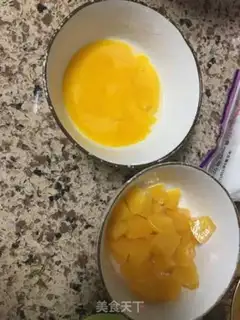 Make Peach omelet step 2