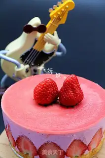Make Strawberry cheese mousse step 20