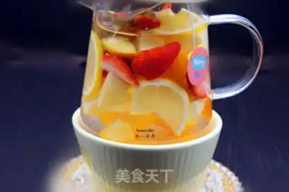 Make Honey fruit tea step 3