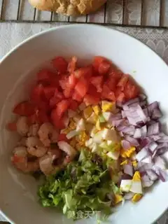 Make Shrimp salad stick step 4